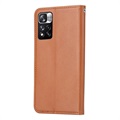 Étui Portefeuille pour Xiaomi Redmi Note 11 Pro/Note 11 Pro+ - Série Card Set - Marron