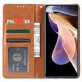 Étui Portefeuille pour Xiaomi Redmi Note 11 Pro/Note 11 Pro+ - Série Card Set - Vin Rouge