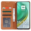 Étui Portefeuille Xiaomi Mi 10T 5G/10T Pro 5G - Série Card Set - Marron