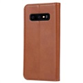 Étui Portefeuille Samsung Galaxy S10e - Série Card Set - Marron