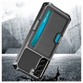 Coque Hybride avec Porte-Cartes pour Samsung Galaxy S21 5G