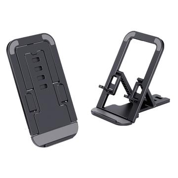 Support de téléphone pliable de type carte - Noir