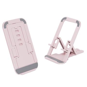 Support de téléphone pliable de type carte - Rose