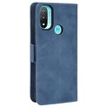 Étui Portefeuille Motorola Moto E20 - Série Cardholder - Bleu