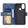 Étui Portefeuille Motorola Moto E20 - Série Cardholder - Bleu