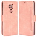 Étui Portefeuille Motorola Moto E7 Plus - Série Cardholder - Rose