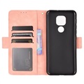 Étui Portefeuille Motorola Moto E7 Plus - Série Cardholder - Rose