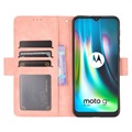 Étui Portefeuille Motorola Moto E7 Plus - Série Cardholder - Rose