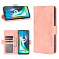 Étui Portefeuille Motorola Moto E7 Plus - Série Cardholder - Rose