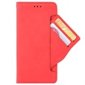 Étui Portefeuille Samsung Galaxy A22 5G, Galaxy F42 5G - Série Cardholder - Rouge