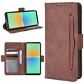 Étui Portefeuille Sony Xperia 10 V - Série Cardholder - Marron