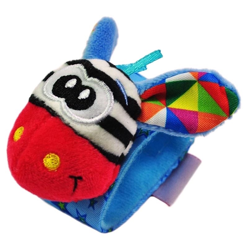 Hochet De Poignet Pour Bebe En Peluche D Un Animal De Dessin Anime