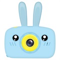 Cartoon HD Camera for Kids with 3 Games - 12MP - Rabbit / Blue