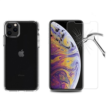 Coque iPhone 11 Pro Max avec 2x Protecteur d’Écran en Verre Trempé