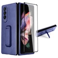Coque Samsung Galaxy Z Fold3 5G avec Protecteur d\'Écran - Bleue