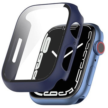 Coque Apple Watch Series 7 avec Verre Trempé - 45mm - Bleue