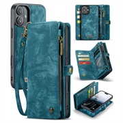 Étui Portefeuille iPhone 16 Plus Multifonctionnel 2-en-1 Caseme 008