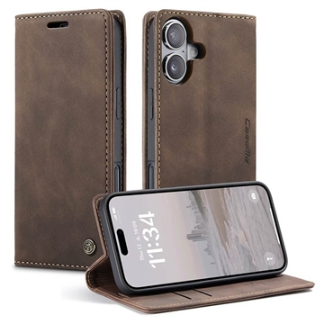 Étui Portefeuille iPhone 16 Plus Caseme Série 013 - Café