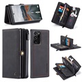Étui Portefeuille Samsung Galaxy Note20 Ultra Multifonctionnel 2-en-1 Caseme - Noir