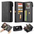 Étui Portefeuille Samsung Galaxy S21 FE 5G Multifonctionnel 2-en-1 Caseme - Noir