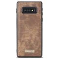 Étui Portefeuille Samsung Galaxy S10 Multifonctionnel 2-en-1 Caseme - Marron