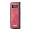 Étui Portefeuille Samsung Galaxy S10+ Multifonctionnel 2-en-1 Caseme - Rouge