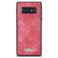 Étui Portefeuille Samsung Galaxy S10 Multifonctionnel 2-en-1 Caseme - Rouge