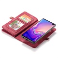 Étui Portefeuille Samsung Galaxy S10 Multifonctionnel 2-en-1 Caseme - Rouge