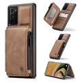 Coque Samsung Galaxy Note20 Caseme C20 Zipper Pocket - Marron