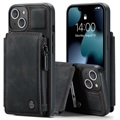Coque Hybride iPhone 13 Caseme C20 Zipper Pocket - Noir