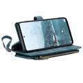 Étui Portefeuille Samsung Galaxy A33 5G Multifonctionnel Caseme C30 - Bleu
