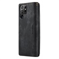 Étui Portefeuille Samsung Galaxy S22 Ultra 5G Multifonctionnel Caseme C30 - Noir