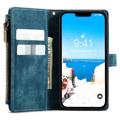 Étui Portefeuille iPhone 14 Multifonctionnel Caseme C30 - Bleu