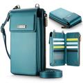 Caseme ME50 Sac à bandoulière universel avec protection RFID - 4"-7.3" - Bleu