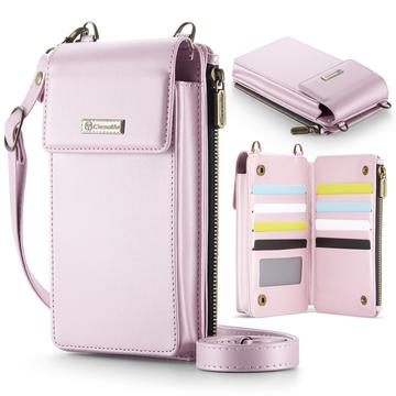 Caseme ME50 Sac à bandoulière universel avec protection RFID - 4"-7.3" - Rose