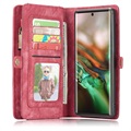 Étui Portefeuille Samsung Galaxy Note10+ Multifonctionnel Caseme - Rouge
