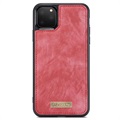 Étui Portefeuille iPhone 11 Pro Max Multifonctionnel 2-en-1 Caseme - Rouge