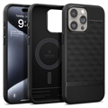 Coque Hybride iPhone 15 Pro Max Caseology Parallax Mag - Noire