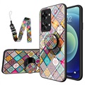 Coque Hybride OnePlus Nord 2T Checkered Pattern - Mandala Coloré