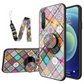 Coque Hybride OnePlus Nord CE 5G Checkered Pattern - Mandala Coloré