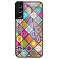 Coque Hybride Samsung Galaxy S22 5G Checkered Pattern - Mandala Coloré