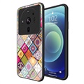 Coque Hybride Xiaomi 12S Ultra Checkered Pattern - Mandala Coloré