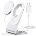 Kit de Charge iPhone 12 Ksix MagCharge - 15W/20W - Blanc