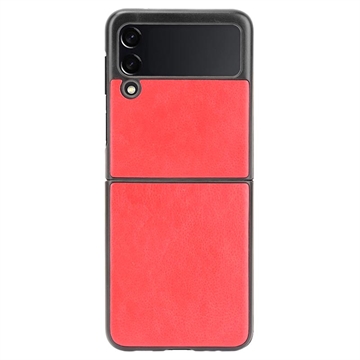 Coque Samsung Galaxy Z Flip3 5G en Plastique avec Revêtement - Rouge