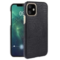 Coque iPhone 11 en Plastique Revêtue - Crocodile