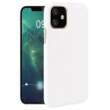 Coque iPhone 11 en Plastique Revêtue - Crocodile