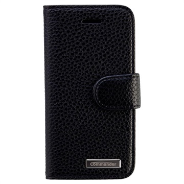 Etui en Cuir Commander Book Elite pour iPhone 5 / 5S / SE