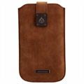 Housse Universelle Commander Milano pour Smartphones - XXL 5.7 - Marron Nubuck