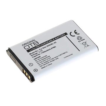 Batterie Nokia BL-5C, BL-5CA - N-Gage, C2-00, E60, N72, N91 - 1100mAh