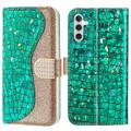 Etui Portefeuille Samsung Galaxy A13 5G - Série Croco Bling - Rose Doré